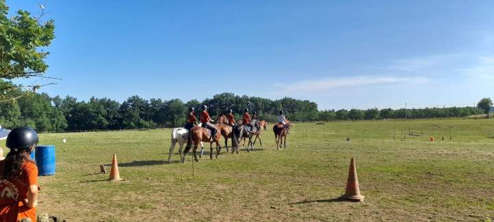 Cours d'équitation en groupe Lot-et-Garonne