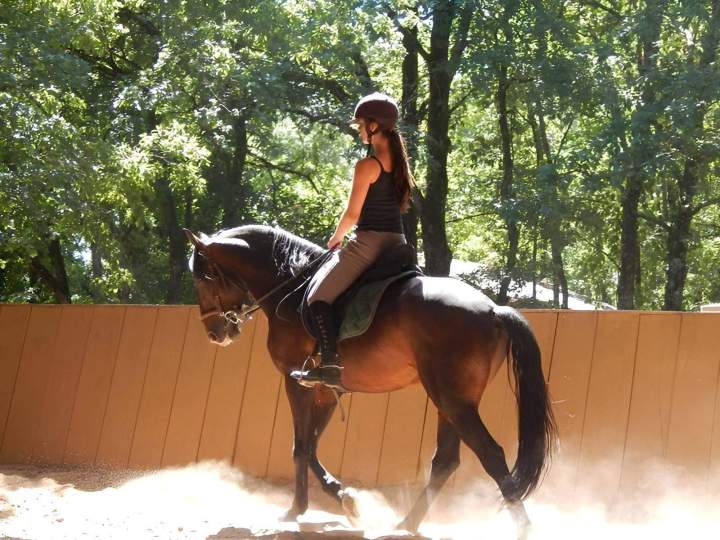 Carrière extérieur pour apprentissage d'équitation Lot-et-Garonne 